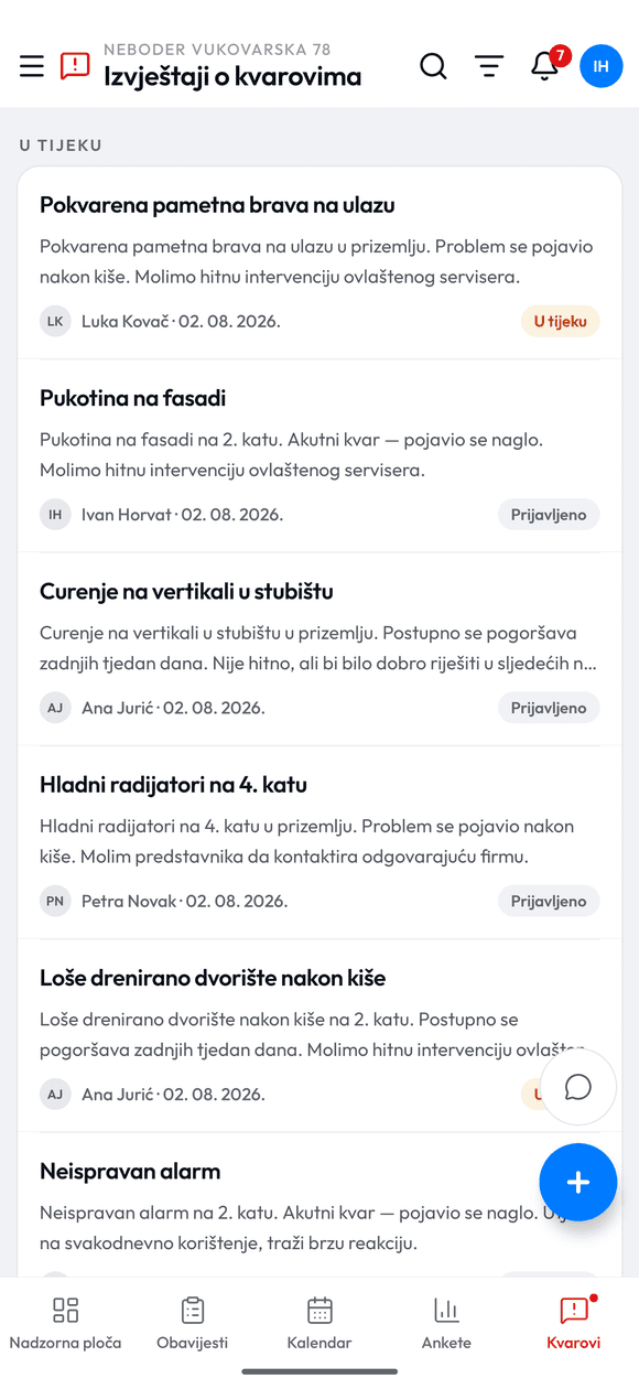 Prijava kvara